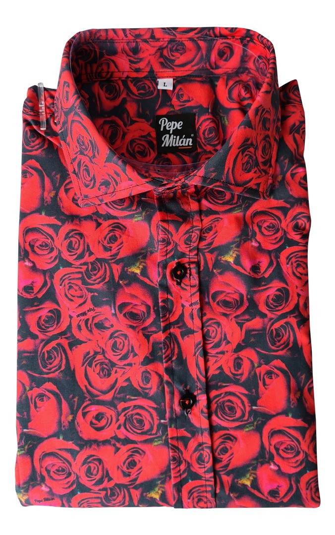 sigaret Grijp Verstelbaar Red Roses overhemd - Overhemden - www.shoelia.nl