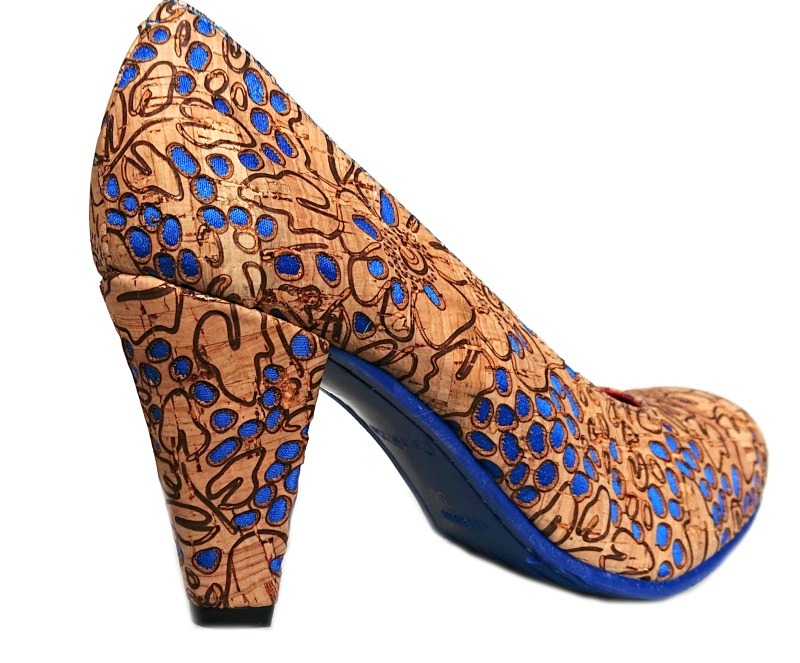 Snooze Bedrijfsomschrijving Passend Kurk Blauw pump - Pumps - www.shoelia.nl