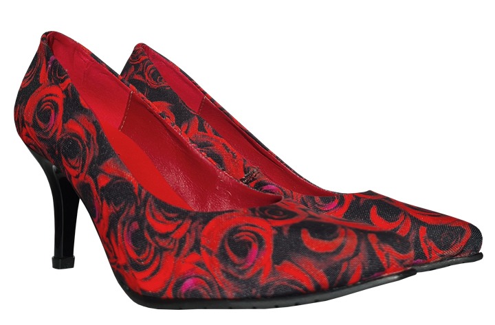 oppervlakte Reizende handelaar Zachtmoedigheid Red Roses pump Lady - Alle damesschoenen - www.shoelia.nl