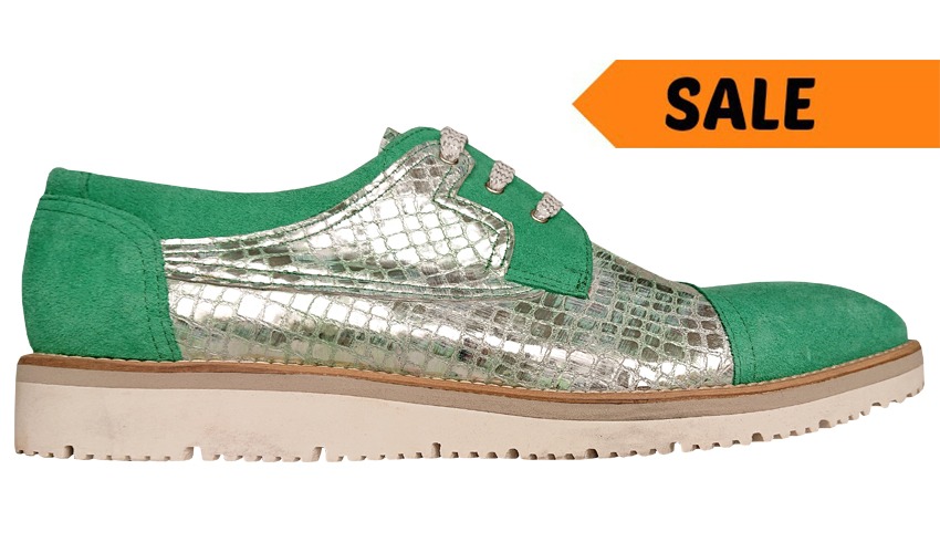 Groene sales heren schoenen