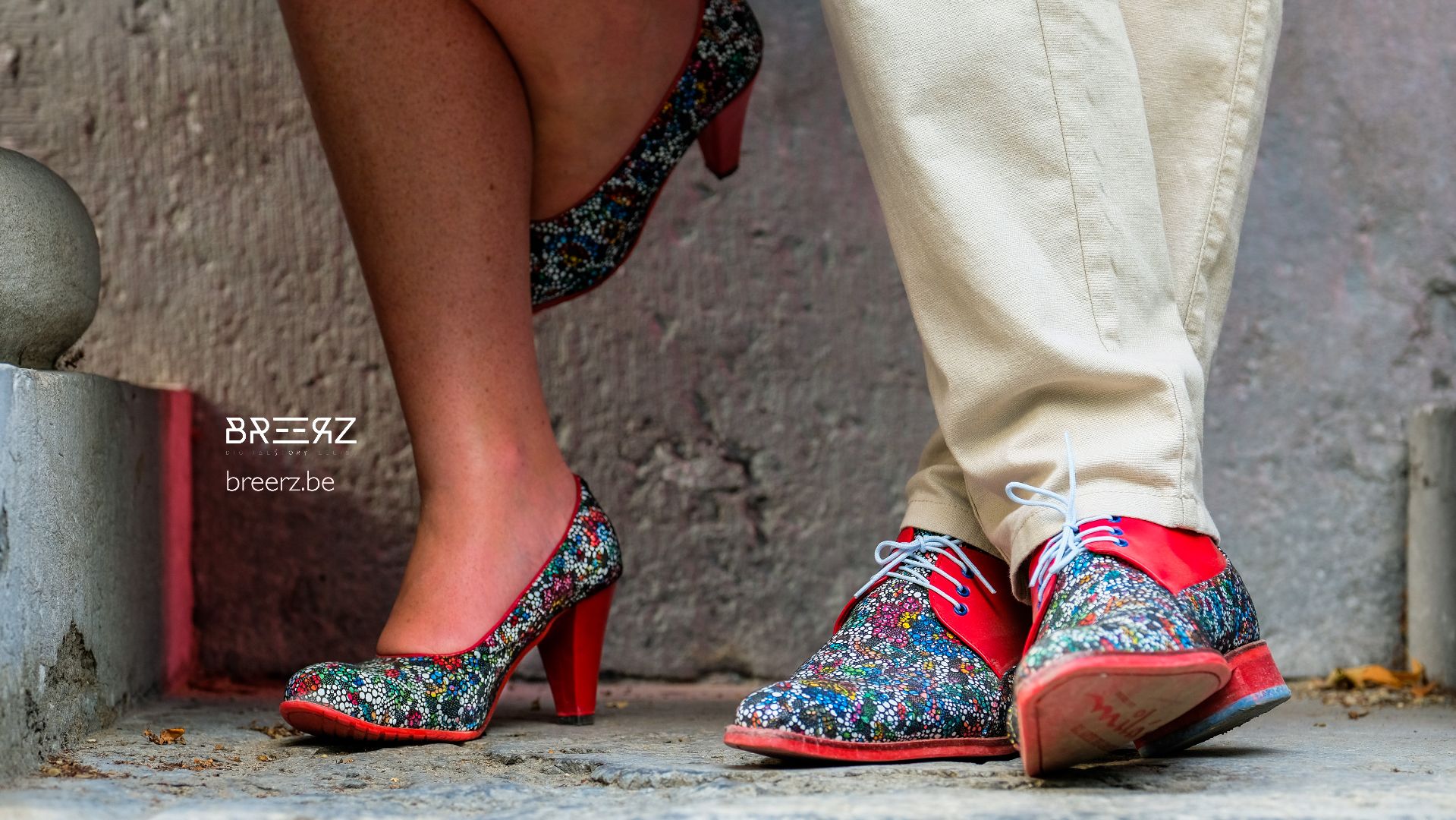 Shoelia matchende trouwschoenen Pepe Milan kleurrijke schoenen Hidden colors